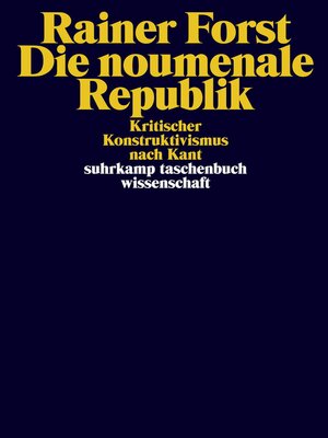 cover image of Die noumenale Republik